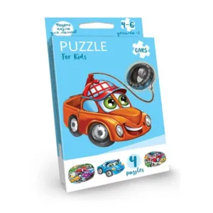 Дитячі розвиваючі пазли "Puzzle For Kids" PFK-05-12, 2 картинки  Машинка