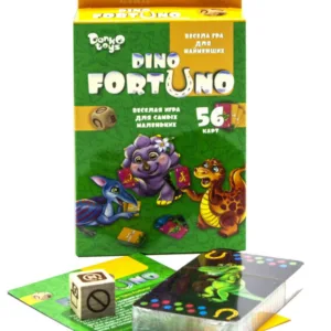 Дитяча розвиваюча настільна гра "Dino Fortuno" UF-05-01, 56 карток