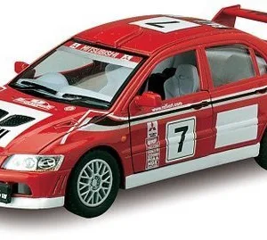 Колекційна машинка MITSUBISHI LANCER EVOLUTION VII WRC KT5048W (Red) інерційна