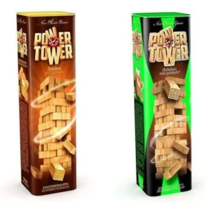 Розвиваюча настільна гра Джанга VEGA POWER TOWER 7802DT, 56 блоків