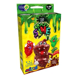 Дитячий набір для створення лизуна "Crazy Slime" SLM-02, 4 види  Шоколадний