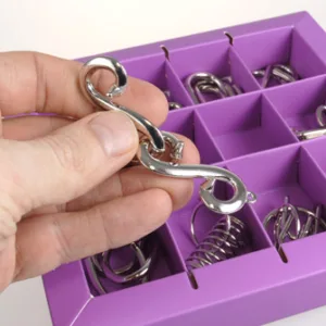 Набір головоломок Metall Puzzles violet Eureka 3D Puzzle 473359, 10 головоломок