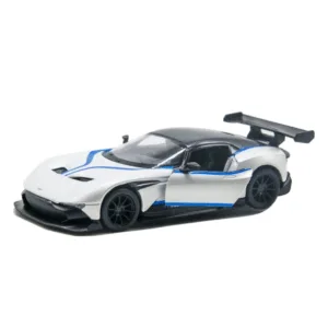 Колекційна іграшкова машинка Aston Martin Vulcan KT5407FW інерційна  Білий
