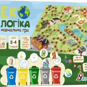 Дитяча настільна навчальна гра "Екологіка"(1319-UM) укр. мовою
