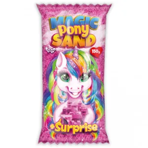 Набір для творчості "Кінетичний пісок "Magic Pony Sand" MPS-01-01, 150 г  Рожевий
