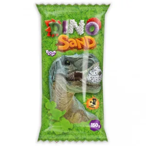 Набір для творчості "Кінетичний пісок "Dino Sand" DS-01-01, 150 г  Зелений