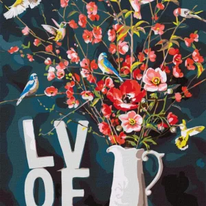 Картина за номерами "З любов'ю" ©Ira Volkova" KHO3119 Ідейка 40х50см