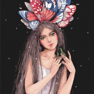 Картина за номерами "Барви метеликів" ©lesya_nedzelska_art Ідейка KHO4996 40х50 см