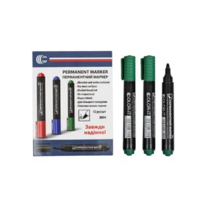 Маркер зелений COLOR-IT 8004(Green) Diamont "C" в упаковці 12 шт