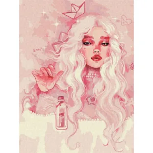 Картина за номерами "Прекрасна принцеса" ©lesya_nedzelska_art Ідейка KHO8311 30х40 см