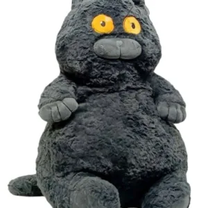 М'яка іграшка "Товстий кіт" K15215, 60 см Чорний