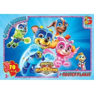 Дитячий пазл "Paw Patrol Щенячий патруль" PW0873 плакат 70 елементів