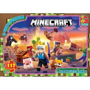 Дитячий пазл "Minecraft" MC804 плакат 117 елементів
