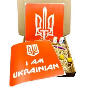 Набір для малювання по тканині "I Am Ukrainian, Тризуб" paint-n064-n059