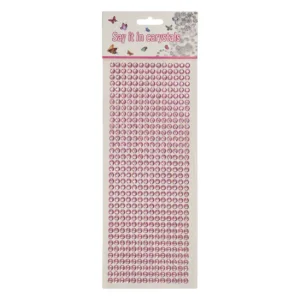 Наклейки декоративні XY-004(Pink) на планшеті 504 шт