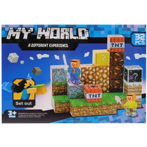 Дитячий магнітний конструктор "MINECRAFT" SX32, 32 деталі