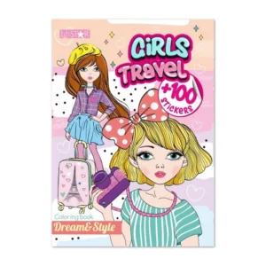 Дитяча розмальовка "Girls Travel" РМ-88-01 серія "Dream & Style"