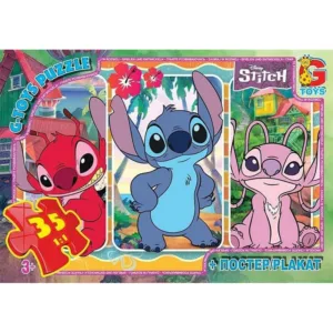 Дитячий пазл "Stitch" SC604 постер 35 елементів