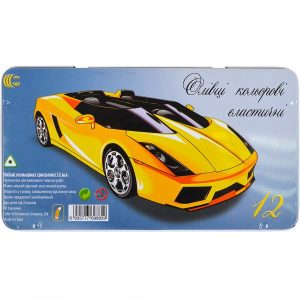 Олівець 12 кольорів CRМ555-12 Metal elastico "С"  Машинка